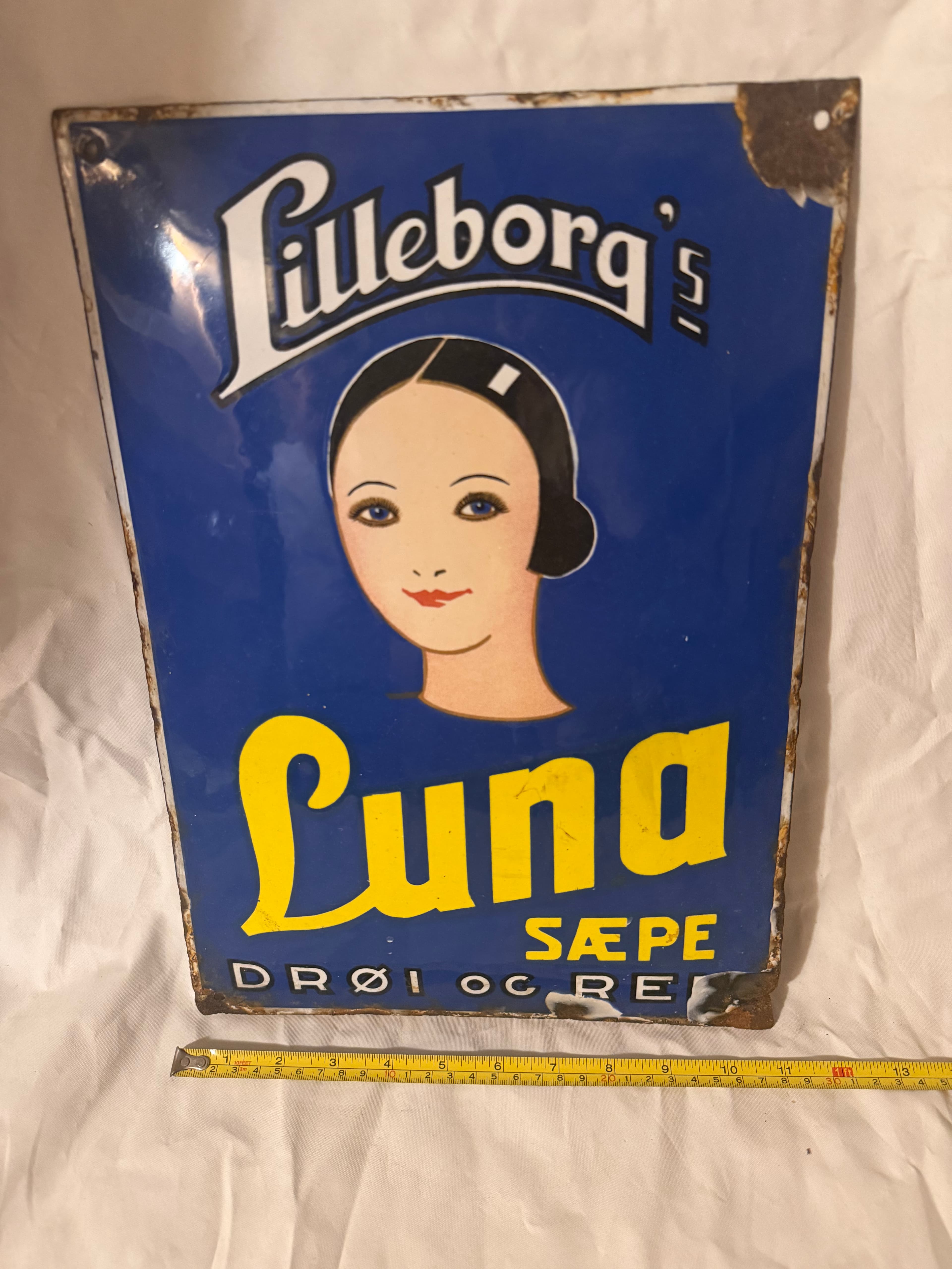 Lilleborg emaljeskilt