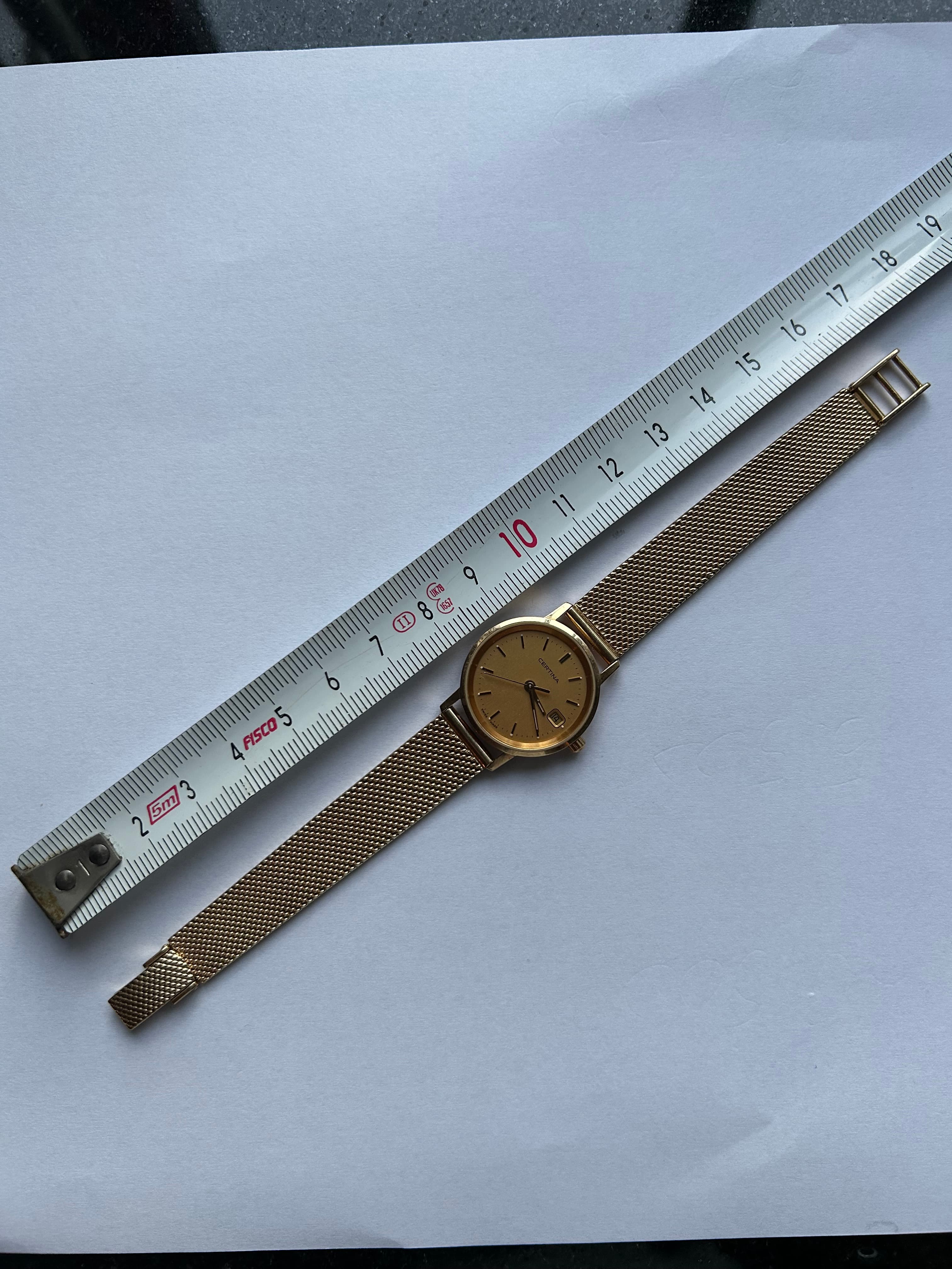Gull klokke m/gull reim 585- graveringer