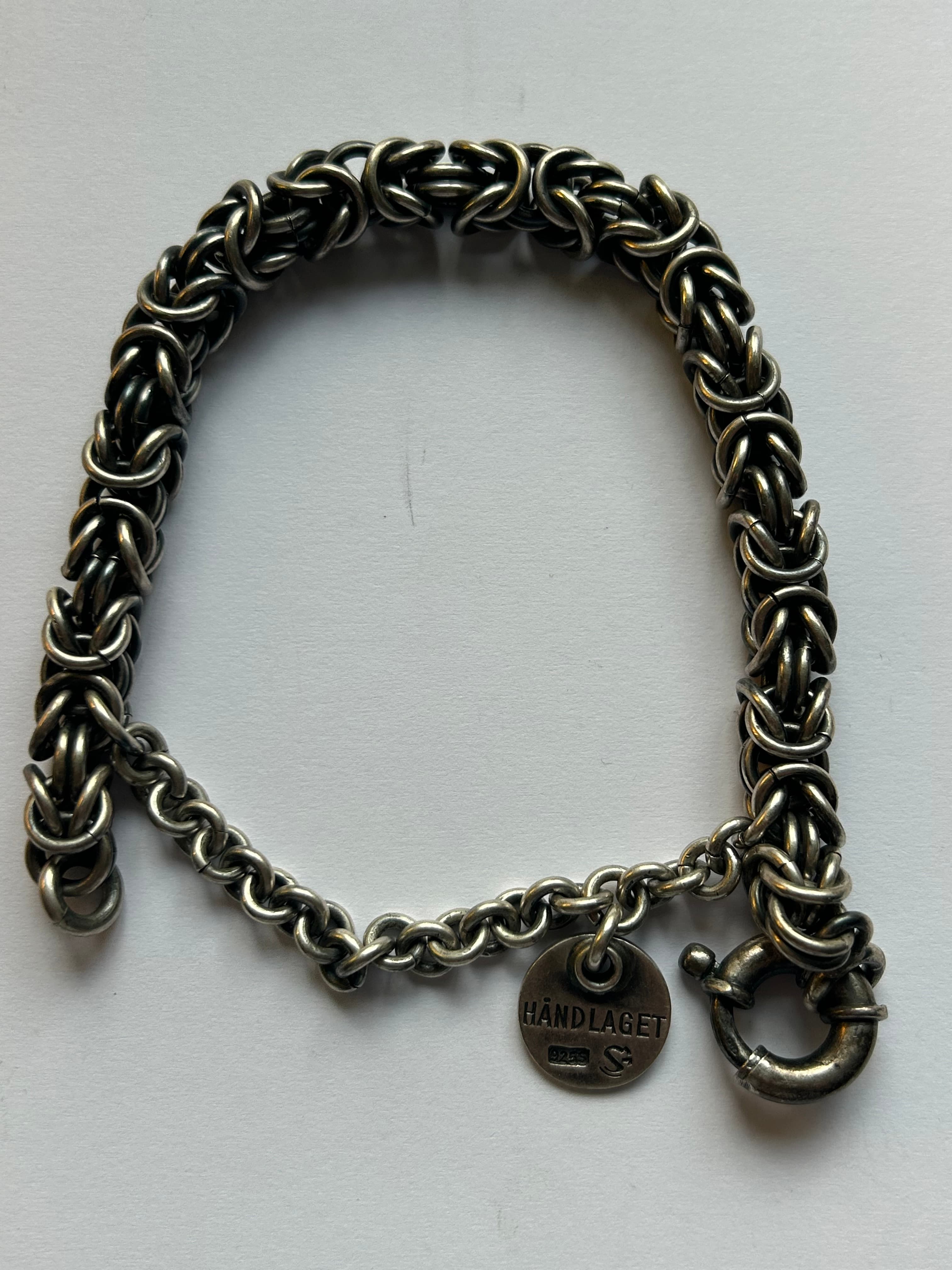 Tykt armbånd 925 s